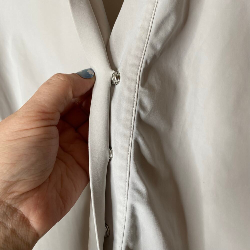 Aday Something Borrowed Oyster Light Gray Shirt S… - image 4